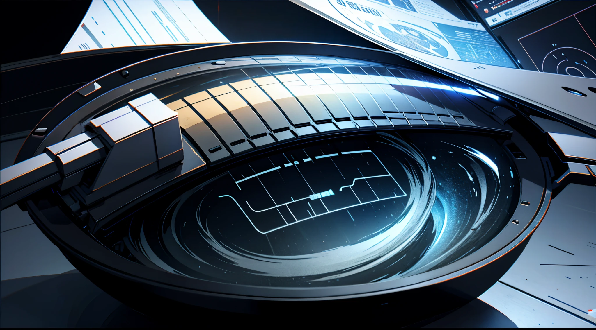 Engaging 3D visualization featuring stunning graphs、glinting