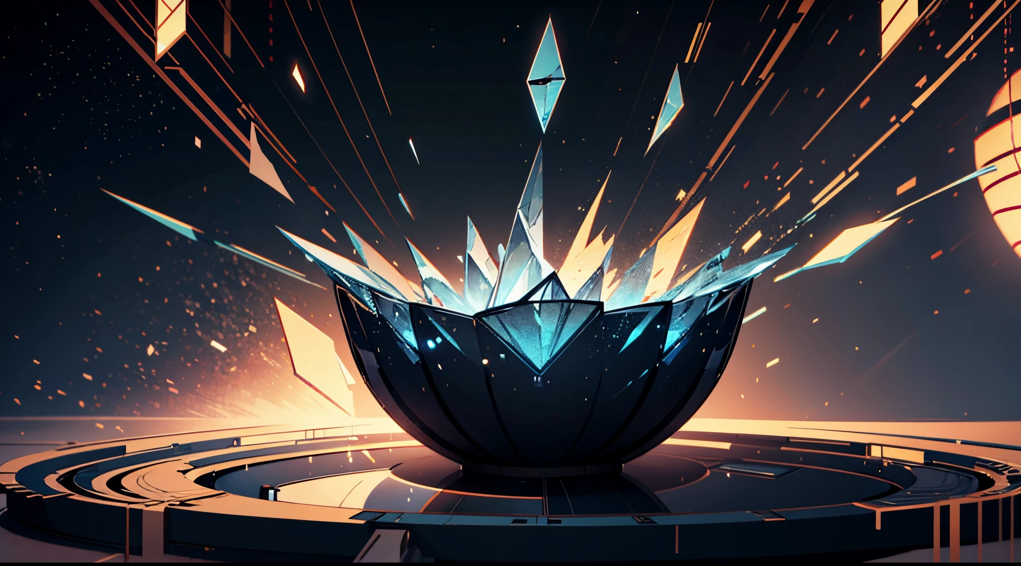 Engaging 3D visualization featuring stunning graphs、glinting