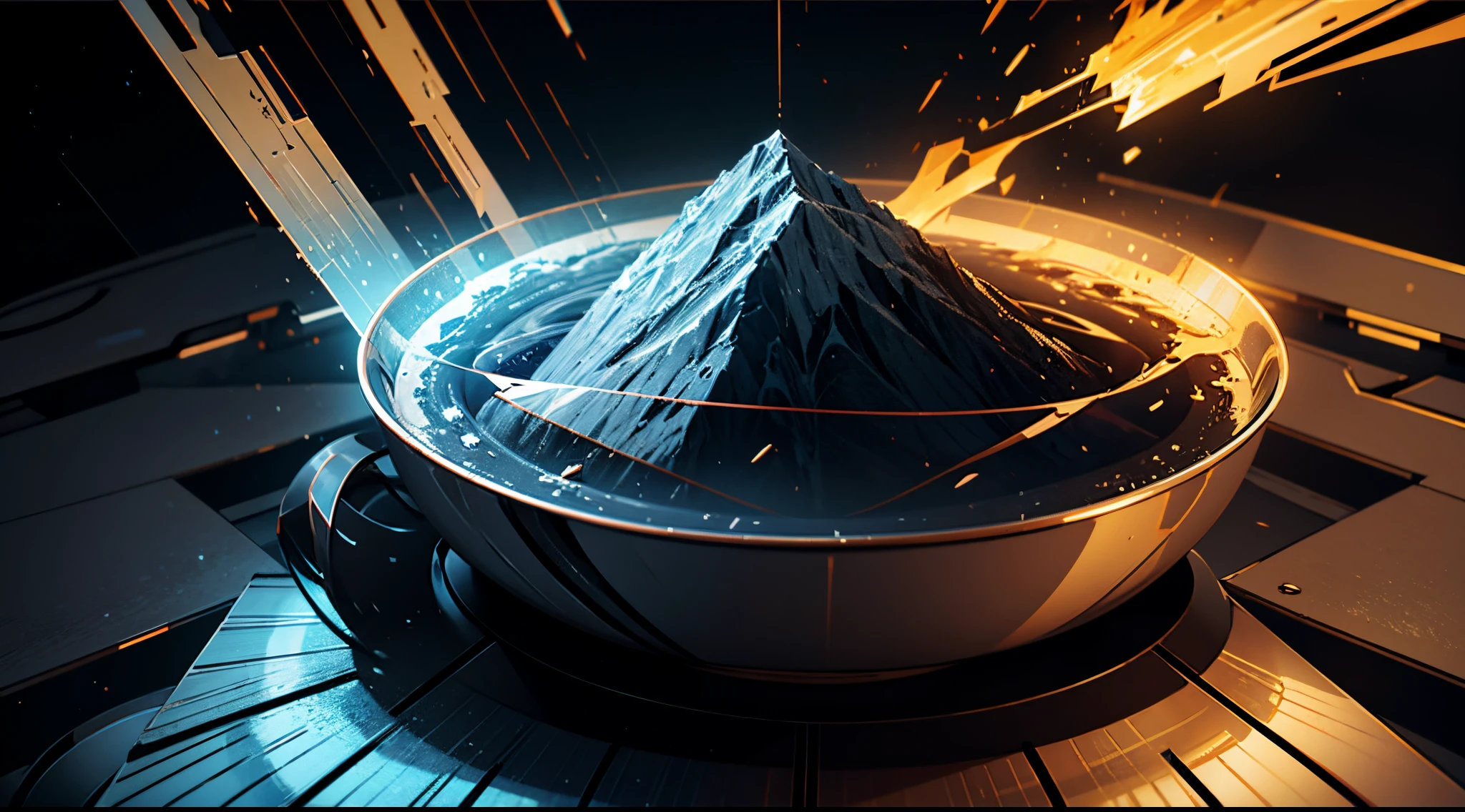 Engaging 3D visualization featuring stunning graphs、glinting