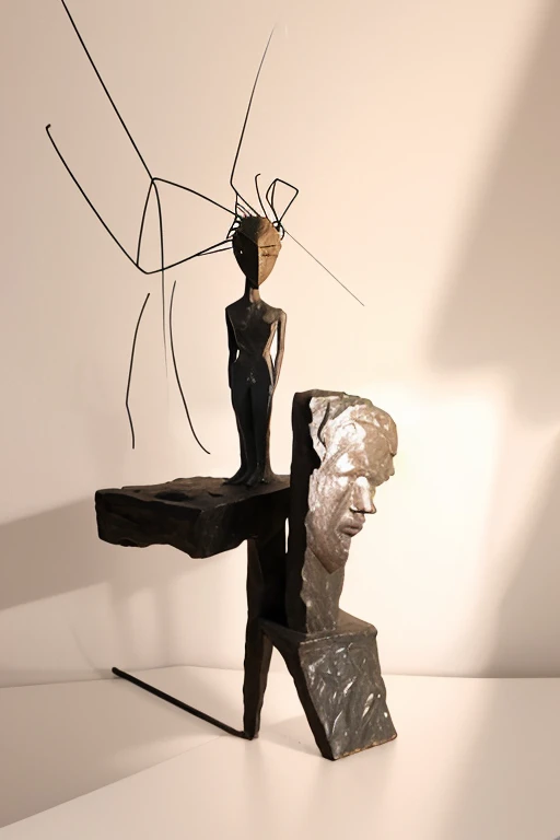 Generating Giacometti style sculptures