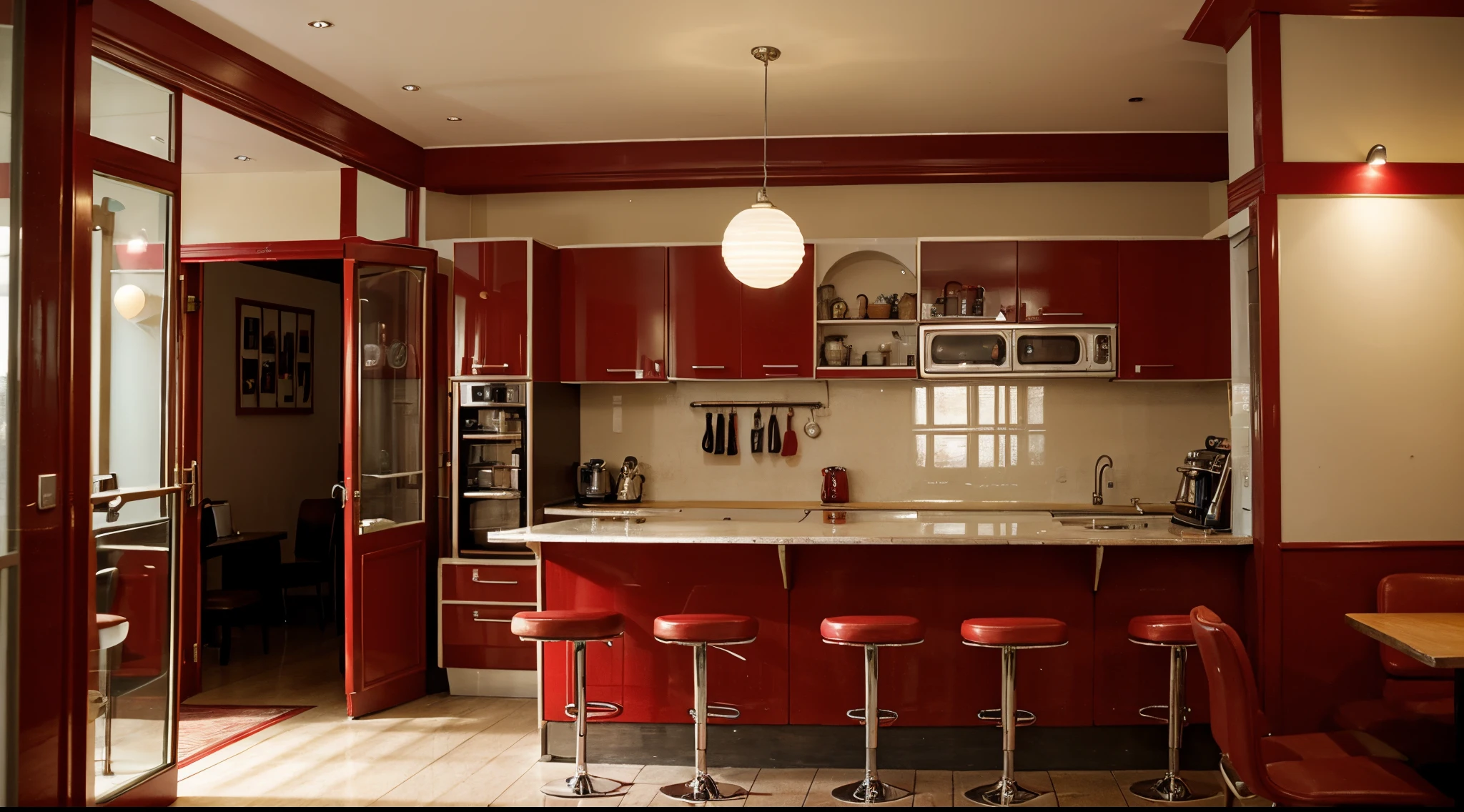 Retro,Cafe,red colour,elegance,classics