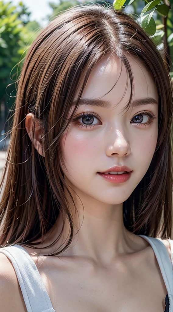 1girl in, Extremely cute, Amazing face and eyes, (Beautiful lovely smile), (extremely detailed beautiful face), bright and shiny lips, Sexy look, Keep staring at me, Smooth skin, Super beautiful, Attractive, (Best Quality:1.4), (hyper quality), (Ultra-detailed), (Hyper-realistic, Photorealsitic:1.37), Authentic skin texture, intricate-detail, extremely detailed CG unified 8k wallpaper, RAW Photos, professional photograpy, Cinematic lighting, ), Forests, Forests, the setting sun)),