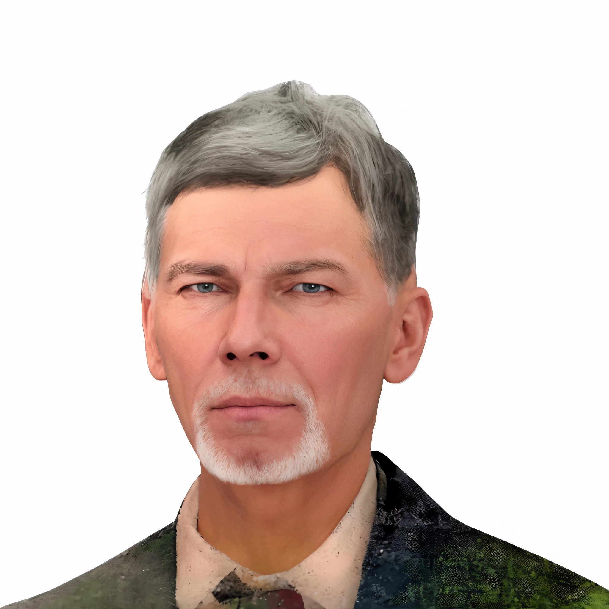 there is a man with a beard and a tie on, foto de um homem branco de 50 anos, president of belorussia, homem de meia-idade, realistic face and body hybrid, rosto restaurado realista, Maxim Shirkov, Vale estranho assustador, rosto realisticamente renderizado, 3d render senior artist, Homem de 5 0 anos, Valeriy Vegera