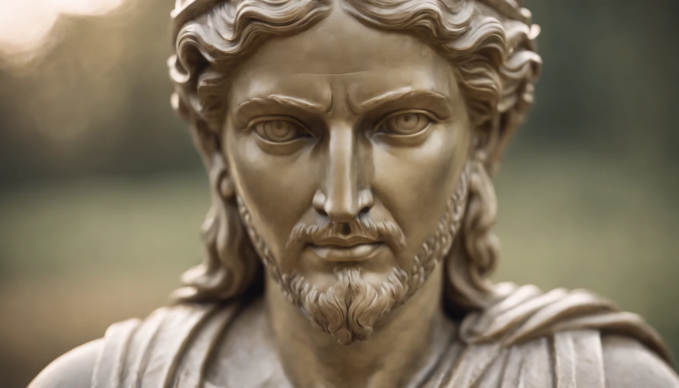 A stoicism statue