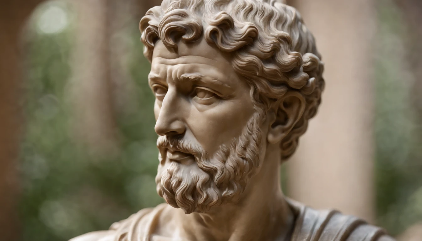A stoicism statue