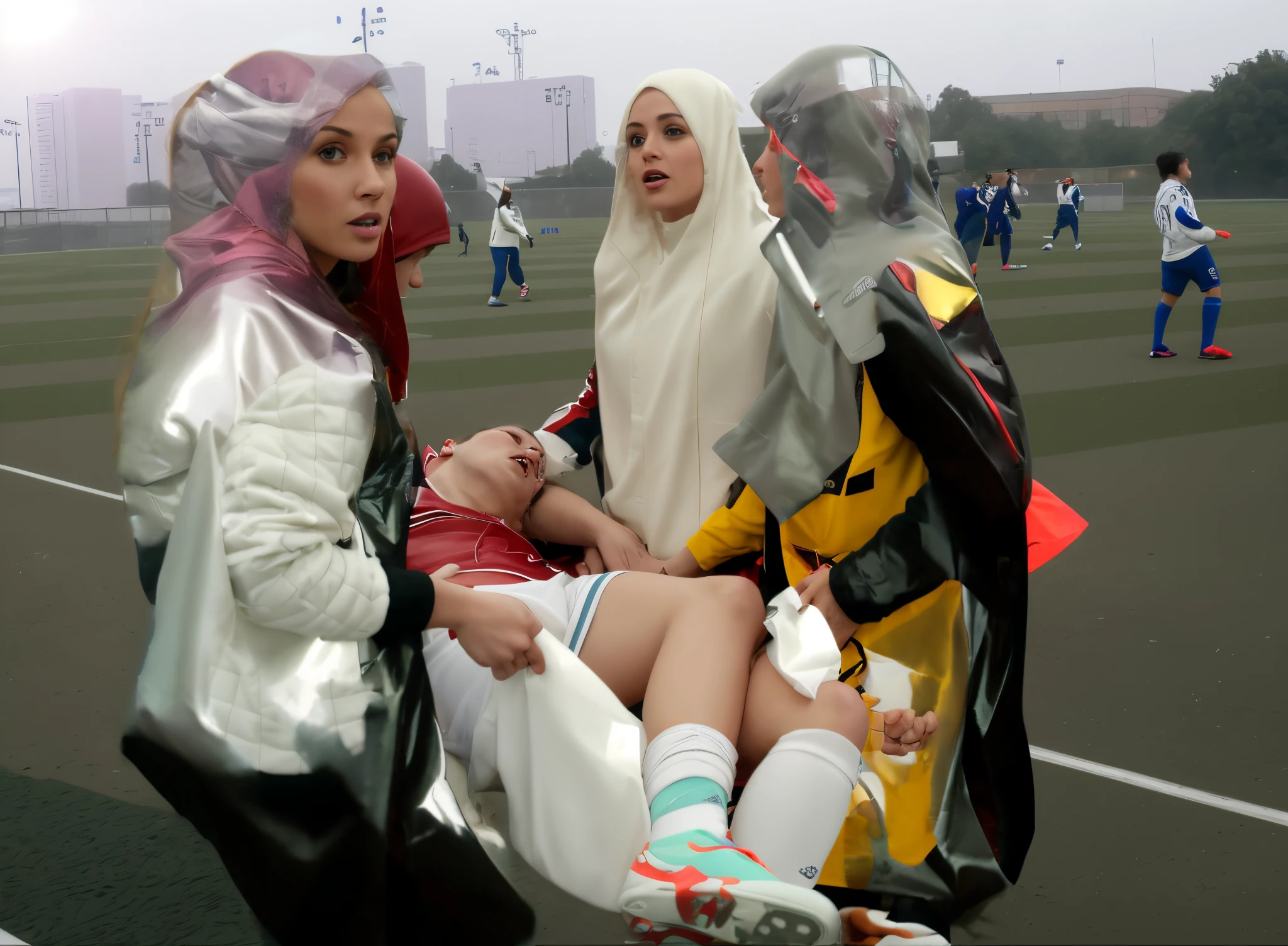 a lying male arab face crying in pain