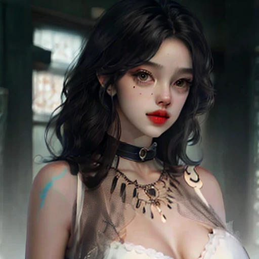 Black silk sexy beauty big breasts