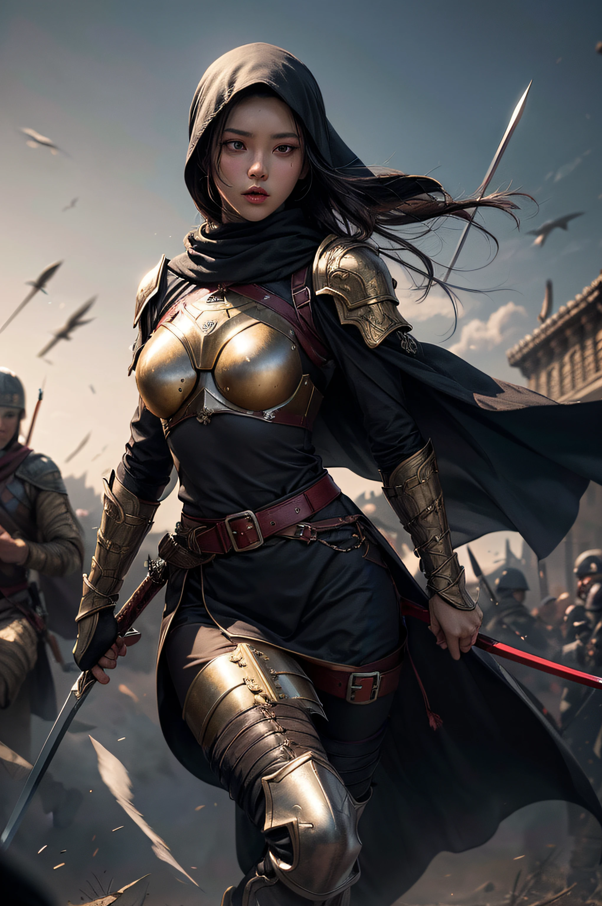 whole body covered by battle armor
