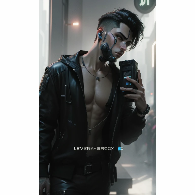 Change background cyberpunk handsome boy, realistic face, 8k, ultra realistic,