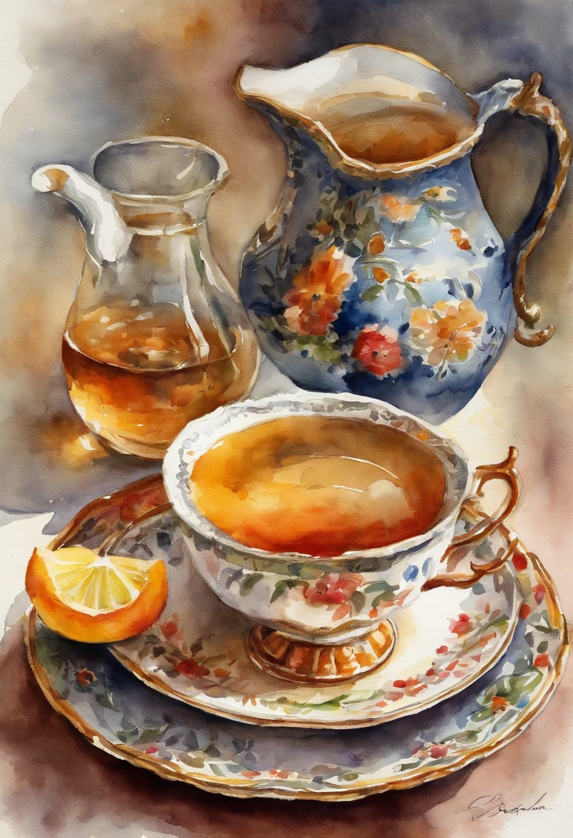 Grandpa made tea