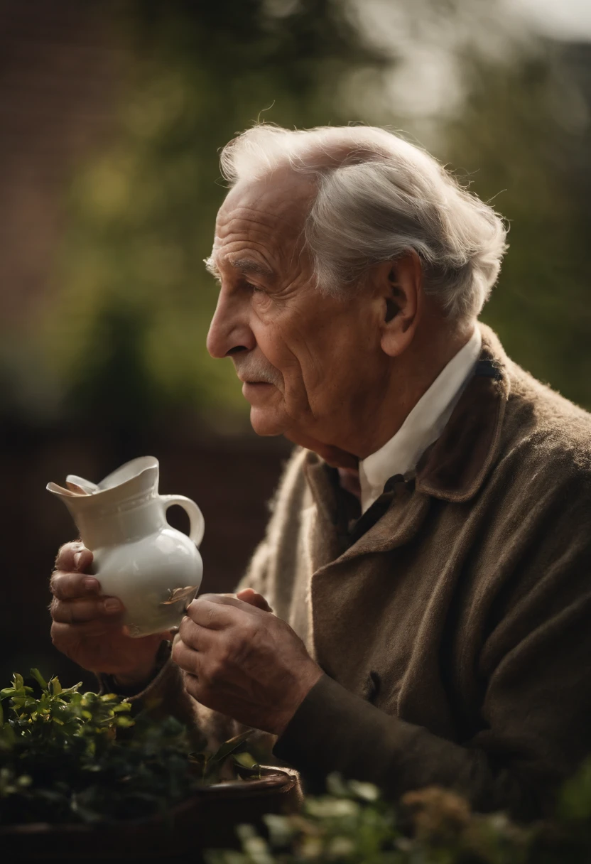 Grandpa made tea