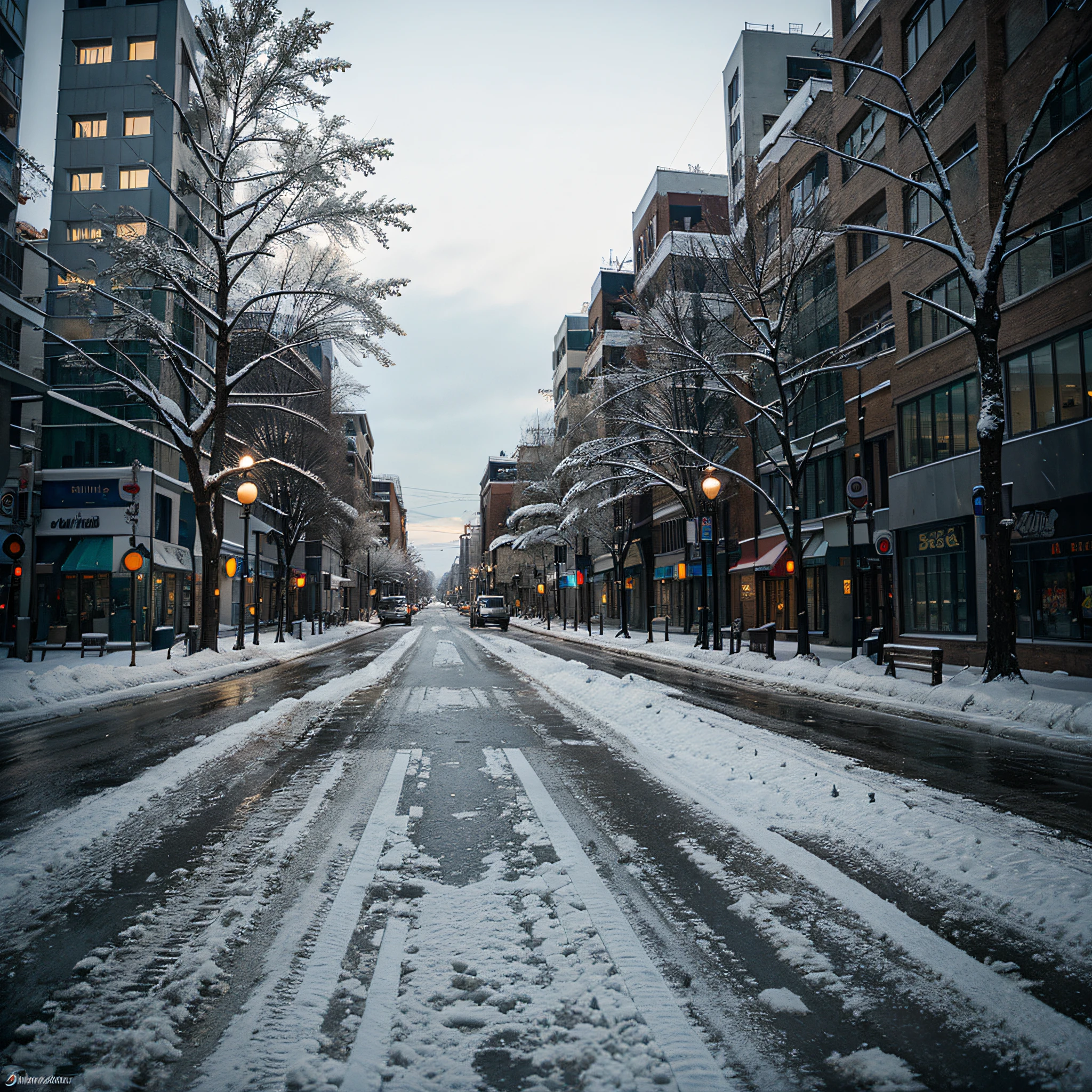 winter city road
