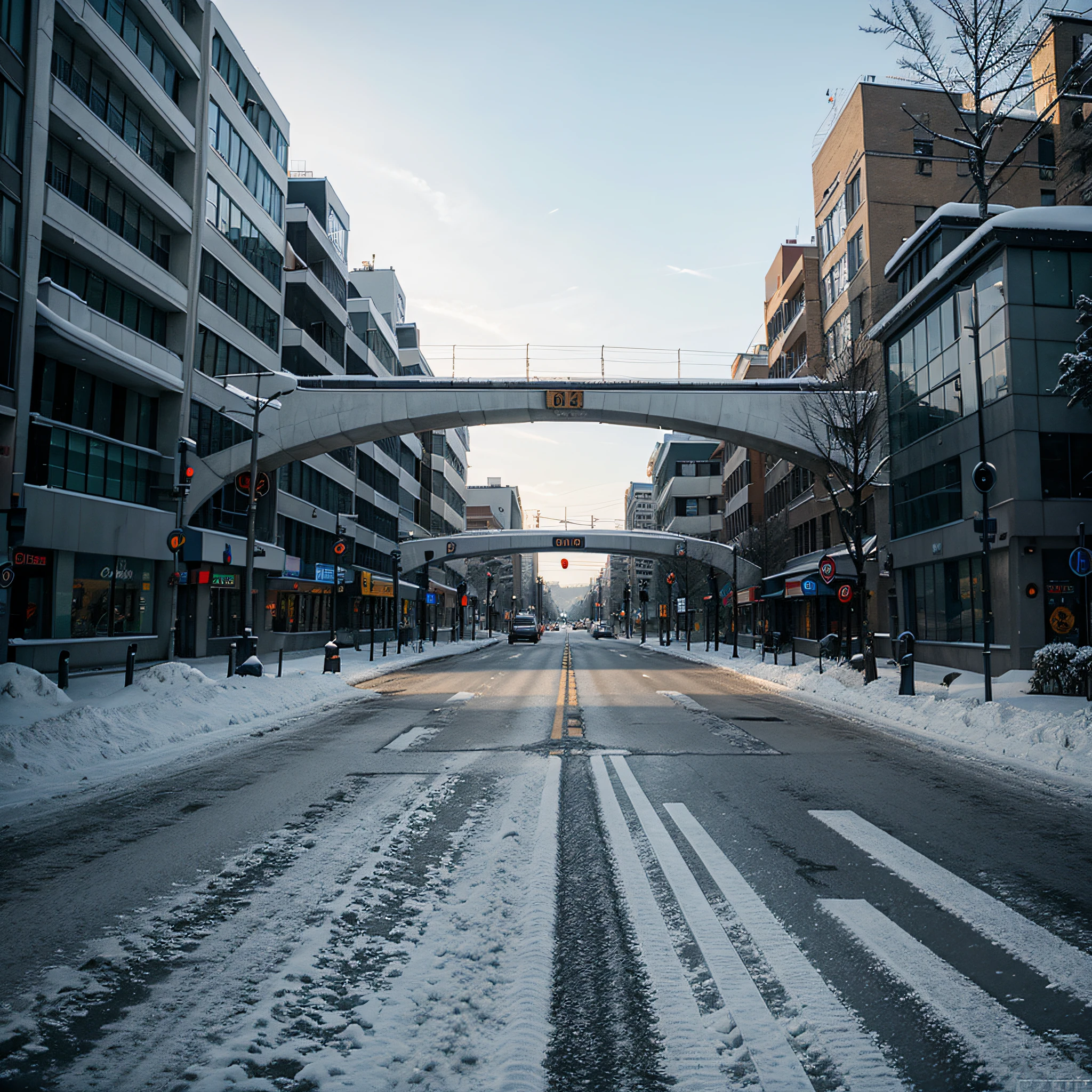 winter city road