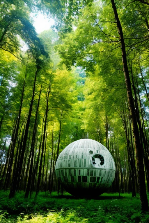 Deathstar in forest