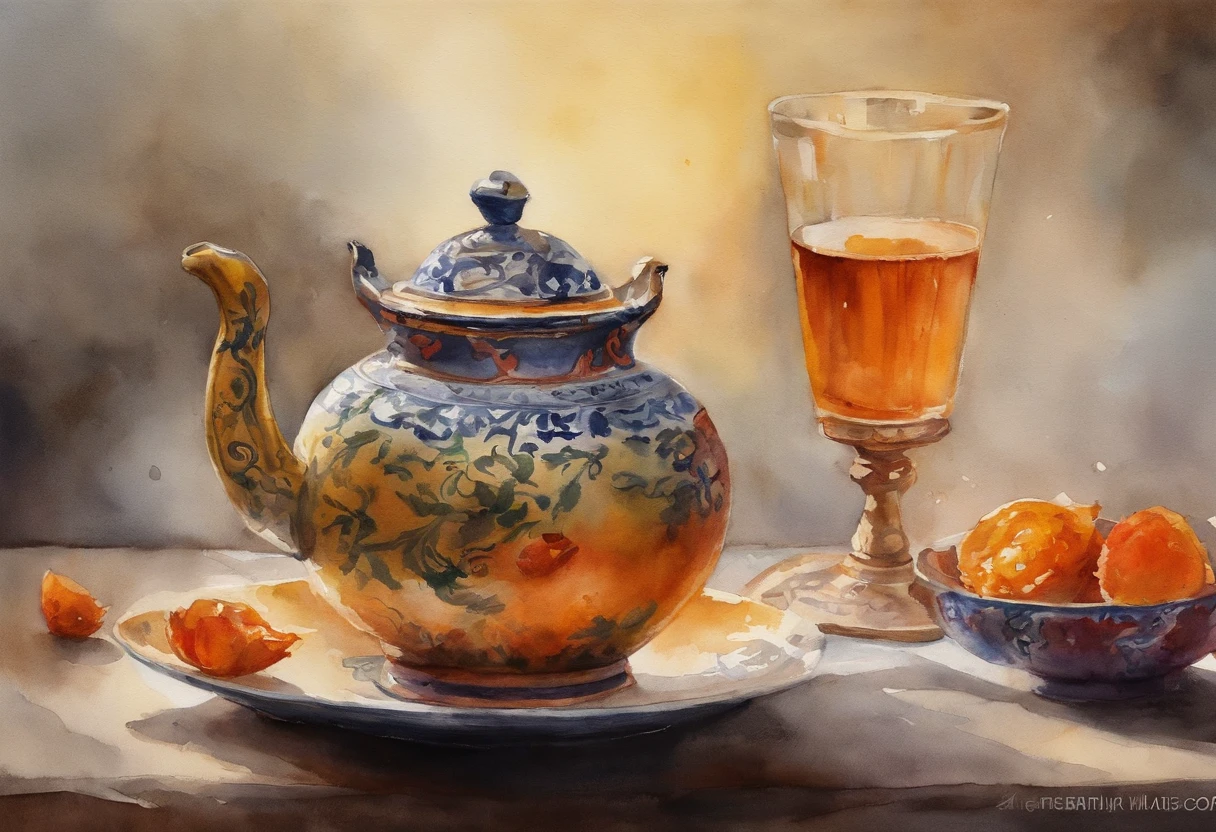 in the afternoon,eventide,Chinese Kung Fu tea,Chinese style clothes,without showing face,Close-up of the hand