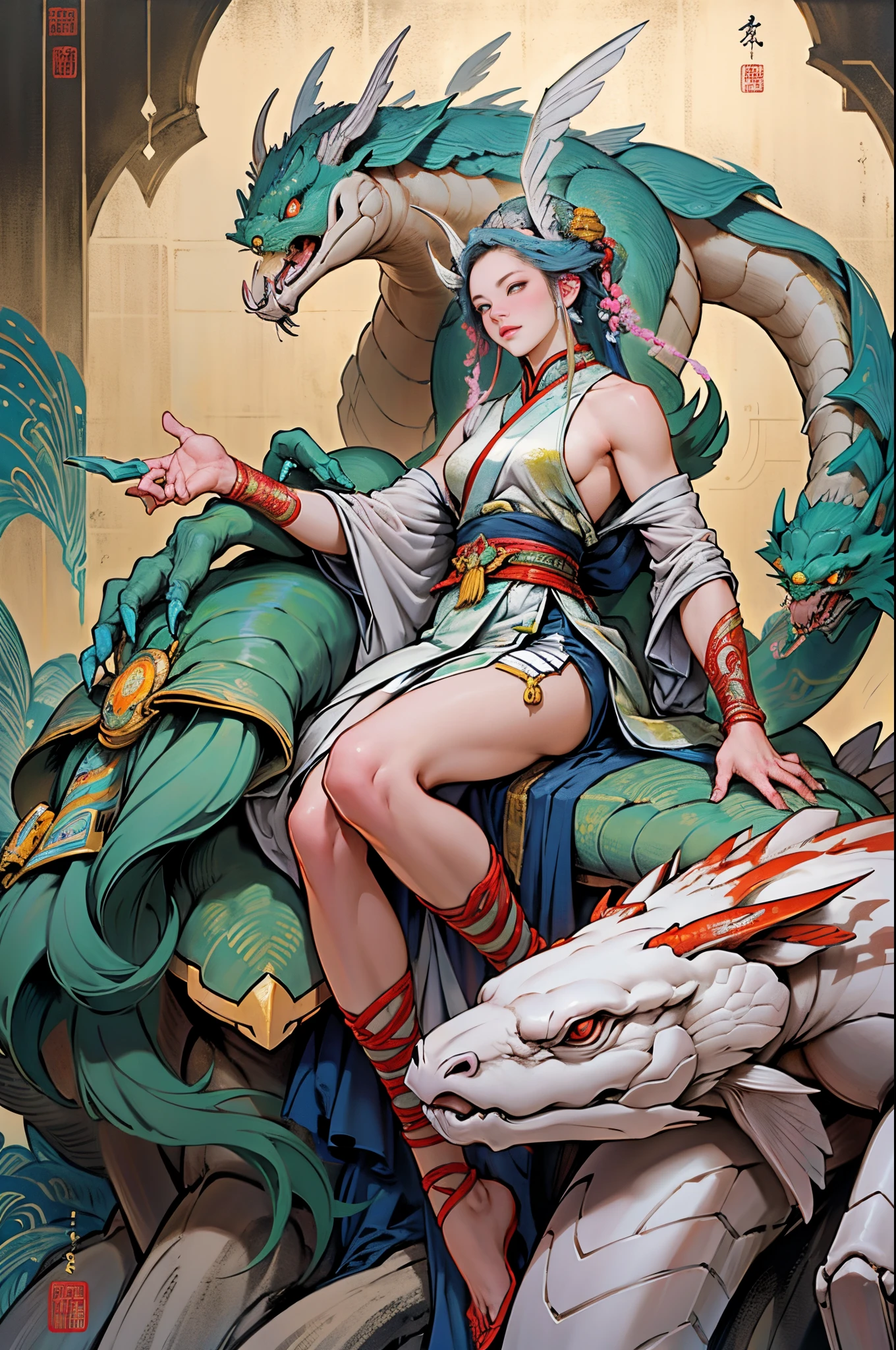[(white background:1.5)::5], (bottle bottom:0.9), masterpiece,(full body:1.2),(masterpiece, ultra high res, 16k uhd, high quality),1women,beauty face,gorgeous body, 30 years old,monsters snake, hybird human and snake, dangerous monster, yellow and brown skin,perfect body,