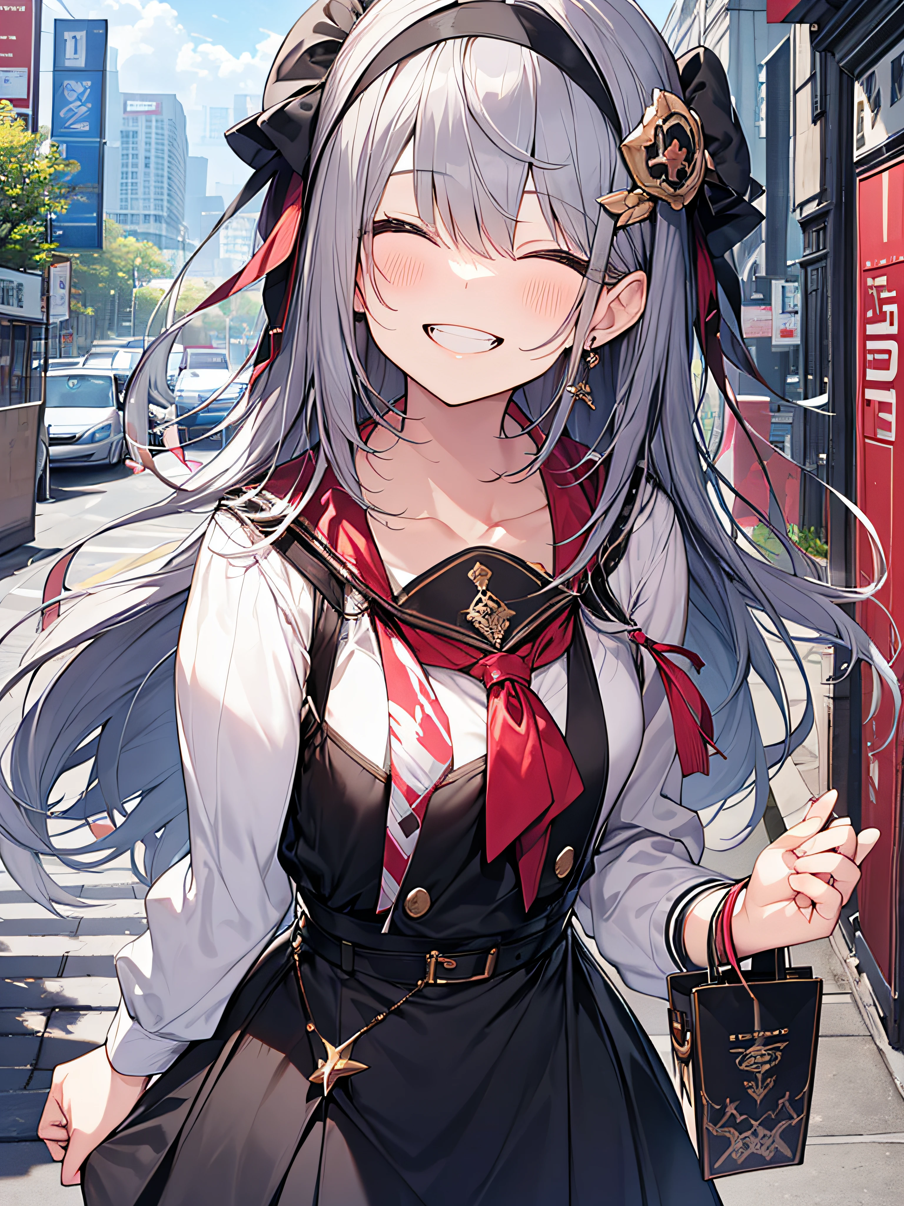 A smile、Laughing、