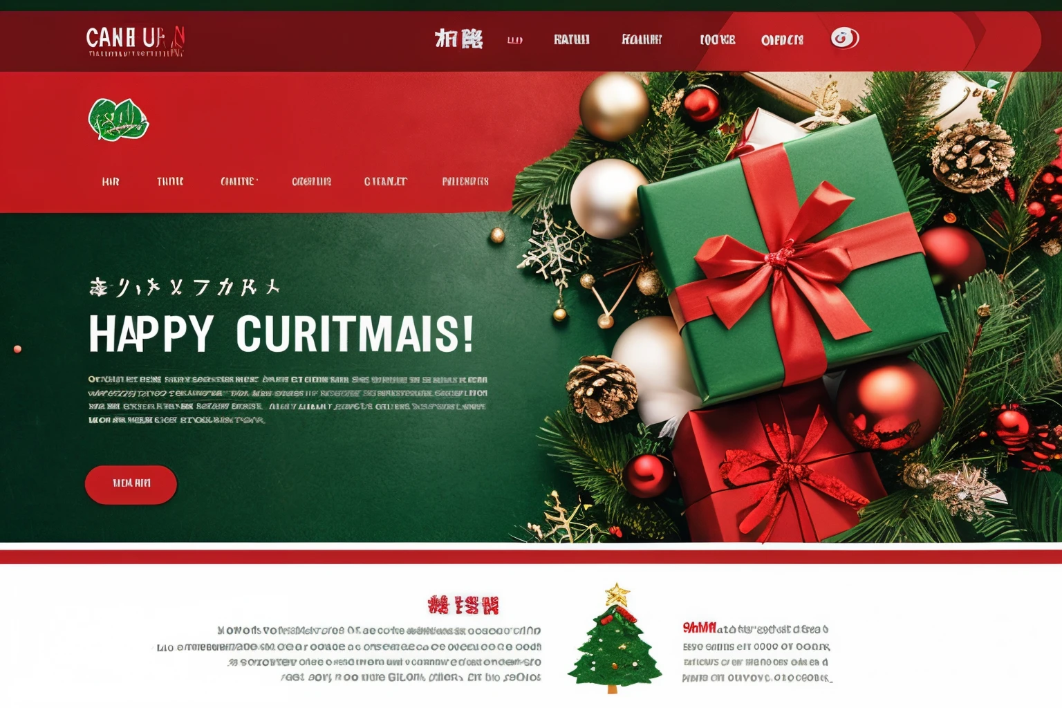 Instructions for creating a Christmas-style header image for your homepage:
Concept setting:
Maximize the Christmas atmosphere、Please be sure to include the logo that says East Union.。
Background with:
Snowy scenery, Christmas trees, etc.、Incorporating elements related to Christmas、Set a warm background。
currency accent:
Japanese yen 10,000 yen bills are placed well.、Incorporating it as a visual accent、keep it Christmassy。
east union logo:
Incorporate East Union logo into header、Create a unified design。
Expression of joy and warmth:
holding a present、Place a smiling character、Visually express joy and warmth。
match colors:
Christmas red and green、Using colors such as gold、While maintaining East Union's brand image、Create a festive atmosphere。
Texto:
"Happy Holidays from East Union"Incorporate messages such as、Convey a pleasant message of blessing to the user。
responsive design:
Displays properly depending on screen size、Consider responsive design。
Based on these instructions、Please create a homepage header image for East Union's Christmas specifications.。
