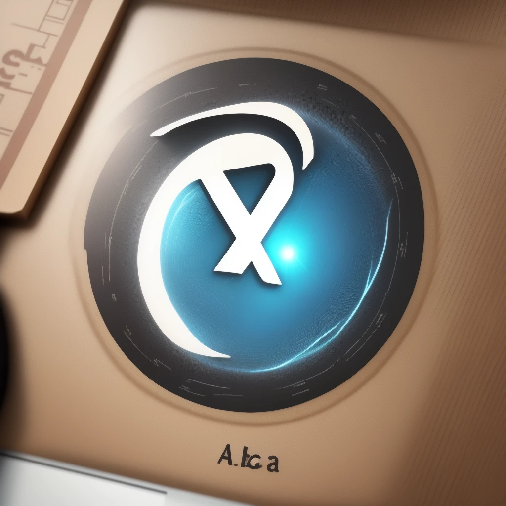 Cool circle with letter A