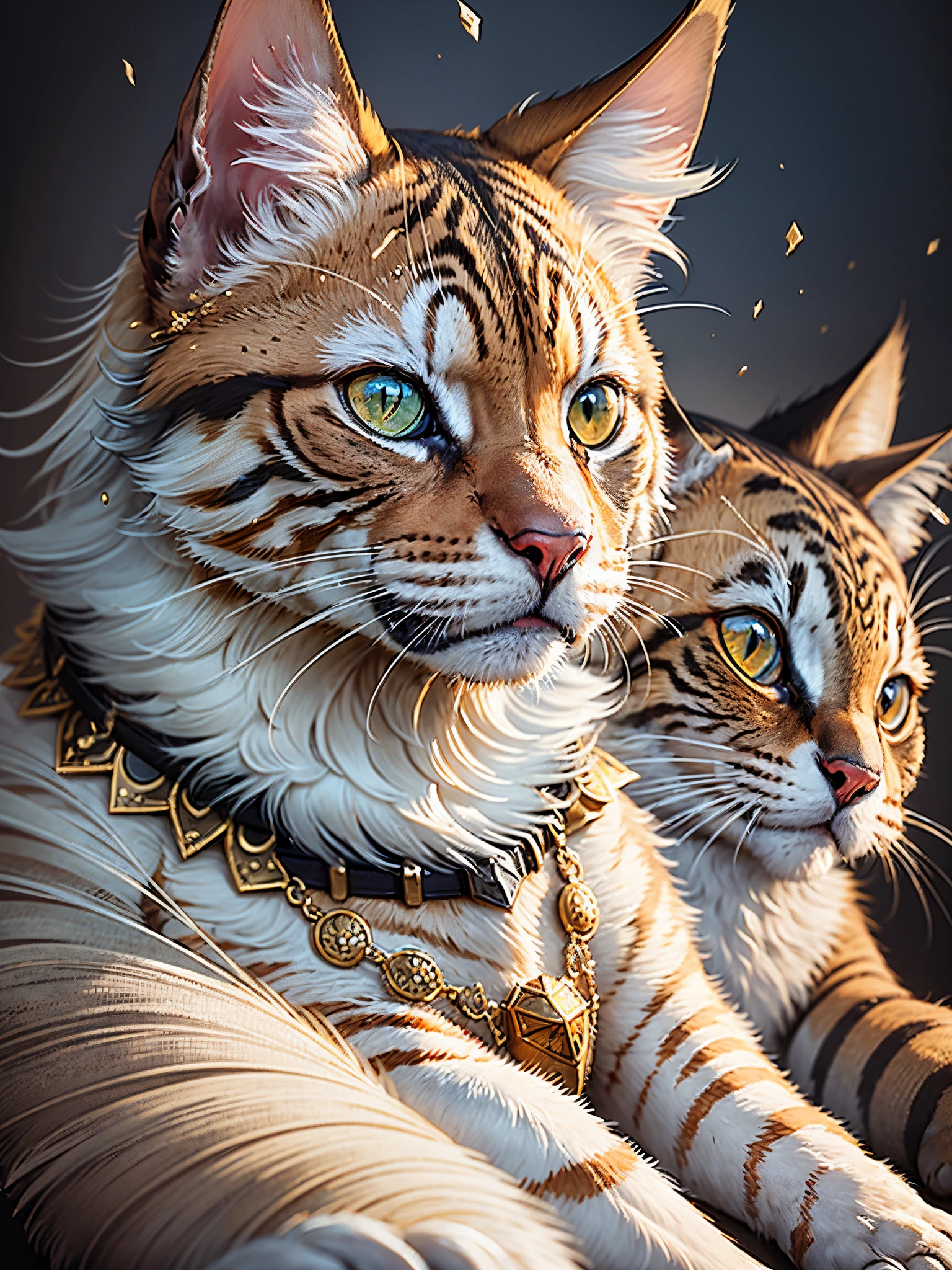 a cat with the head of a dog and a body of a dog, deep focus, d & d, fantasy, intricate, elegant,... --auto --s2