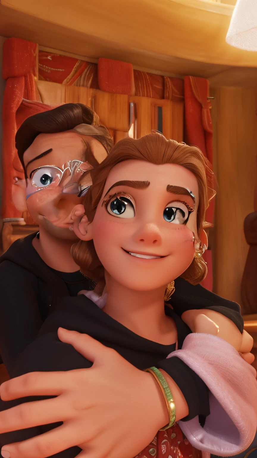 A prince and princess in a romantic medieval setting