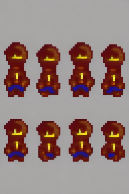 pixel art super detail, alien, fire, red , orange, yellow, flames , cool flames