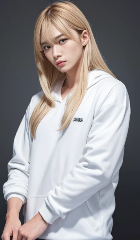 inside bus, sitting, skinny girl. beautiful, long white hair, oversized hoodie, tight short, realistic, Ichikajp