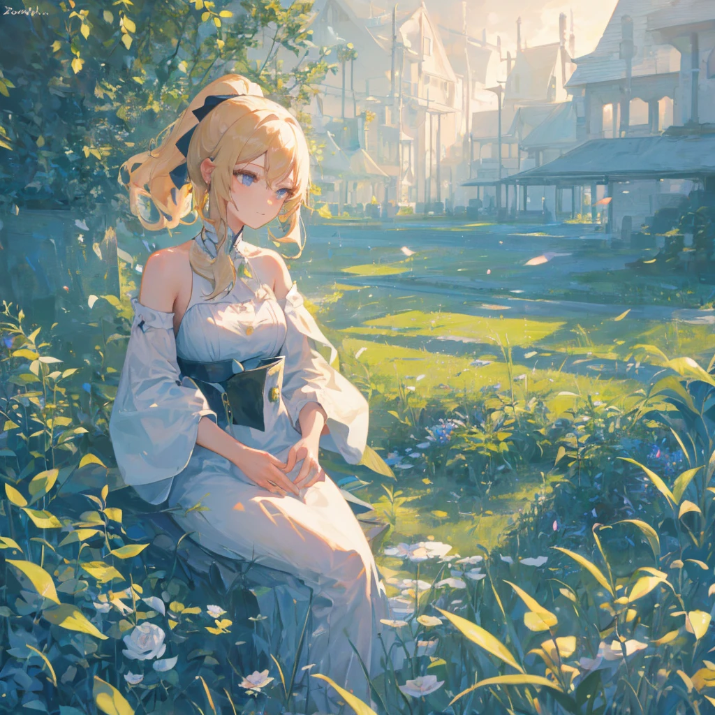 she faces death,Death in a sea of flowers,The light shone on her face