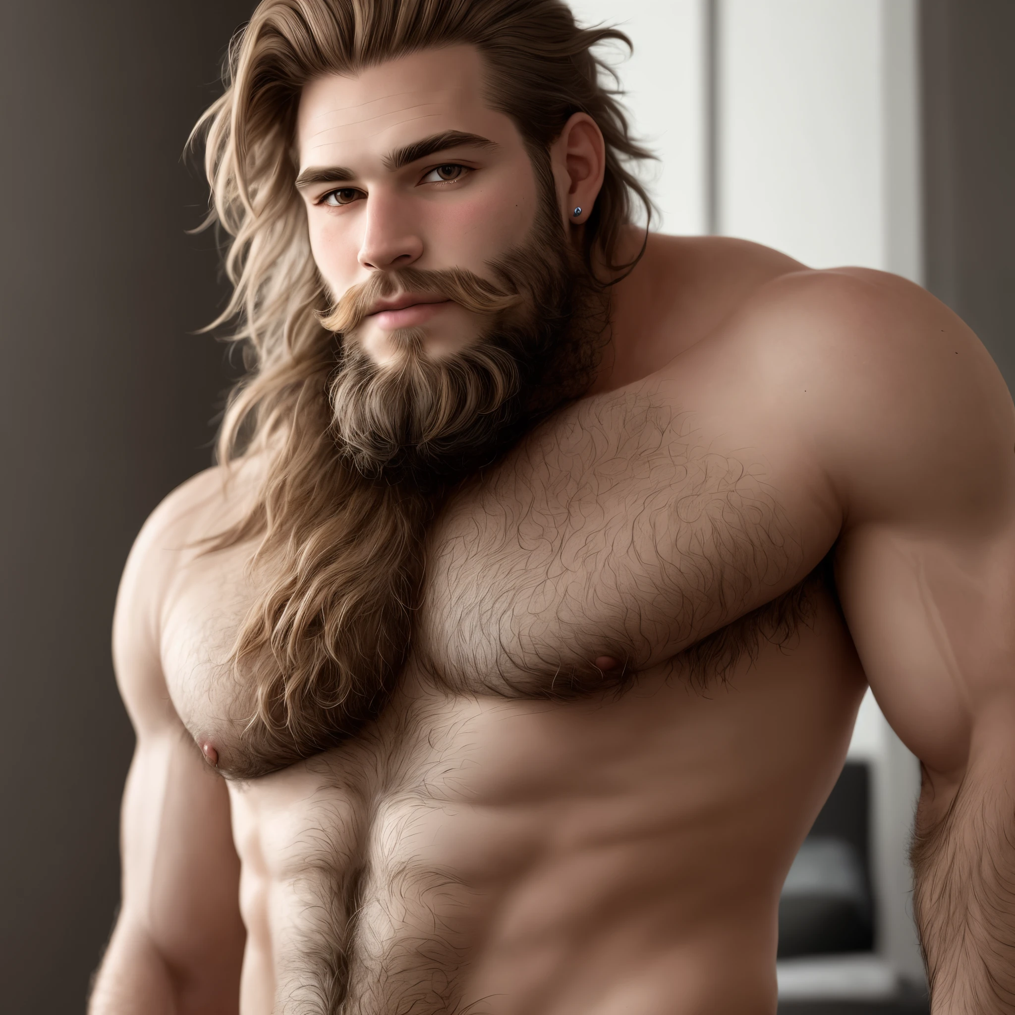 hairy man