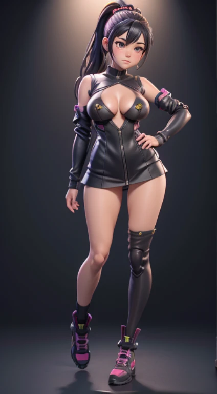 NSFW, , Full Body 3D Artwork! ! action figure girl, Very good figure, pop mart toy, (Nakednd box mockup, Full body, animesque, 3D Artwork, OC rendering, high detailing, Bright, Studio Lighting :1, shy, blush stickers, shy, blush, tearing up, black hair, short ponytail, embarrassed, C4D, blender, masterpiece