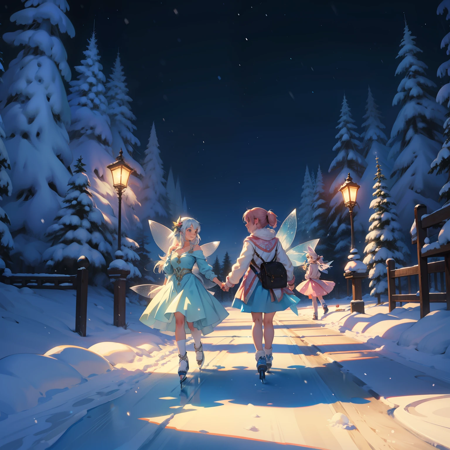 Fairy disco snow party
