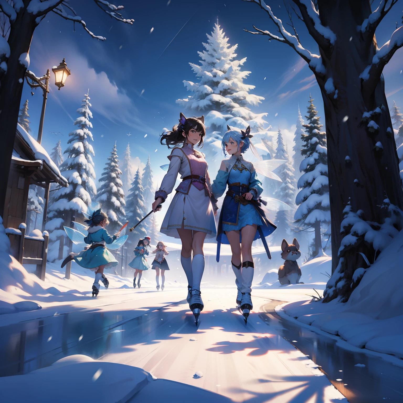 Fairy disco snow party
