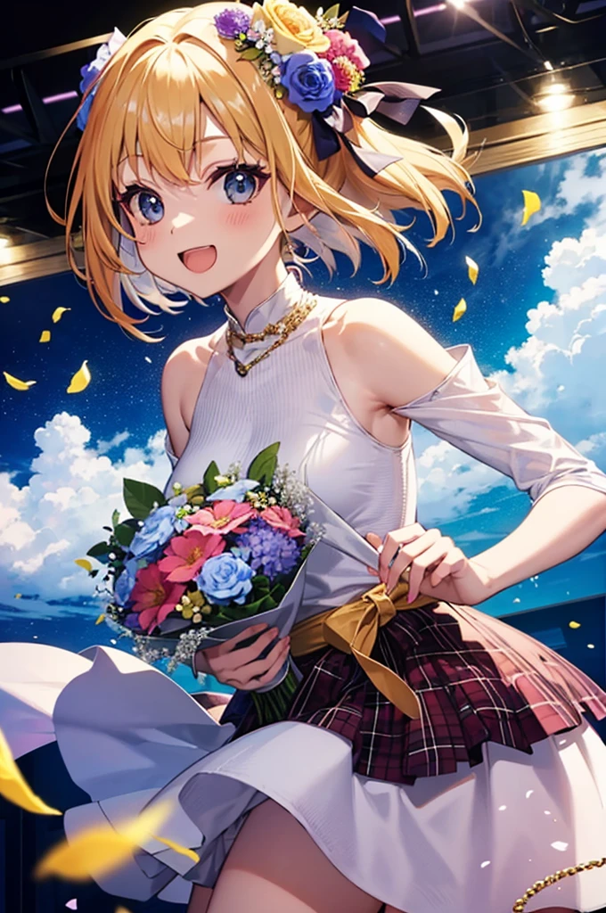 A cheerful girl playing with a bunny on a sunny spring day.A gloomy girl ignoring a bunny on a cloudy spring day
