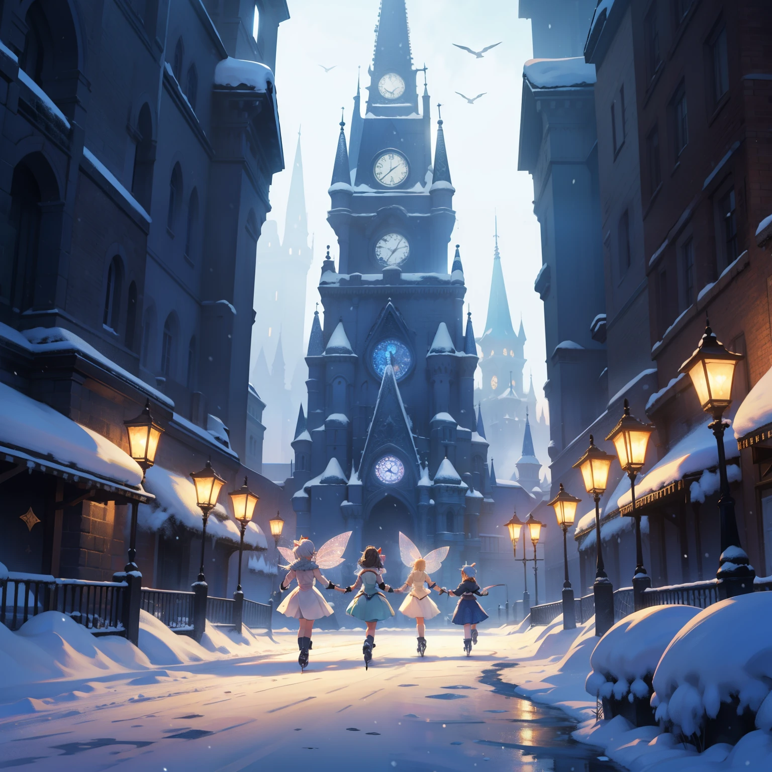 Fairy disco snow party