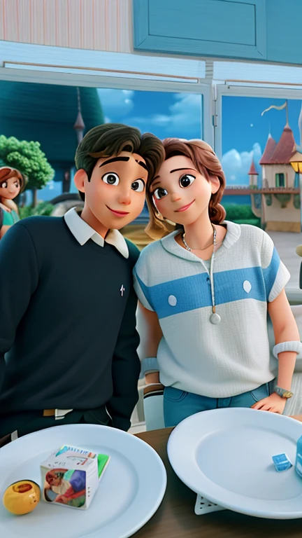 Casal feliz igual filme da Disney amor