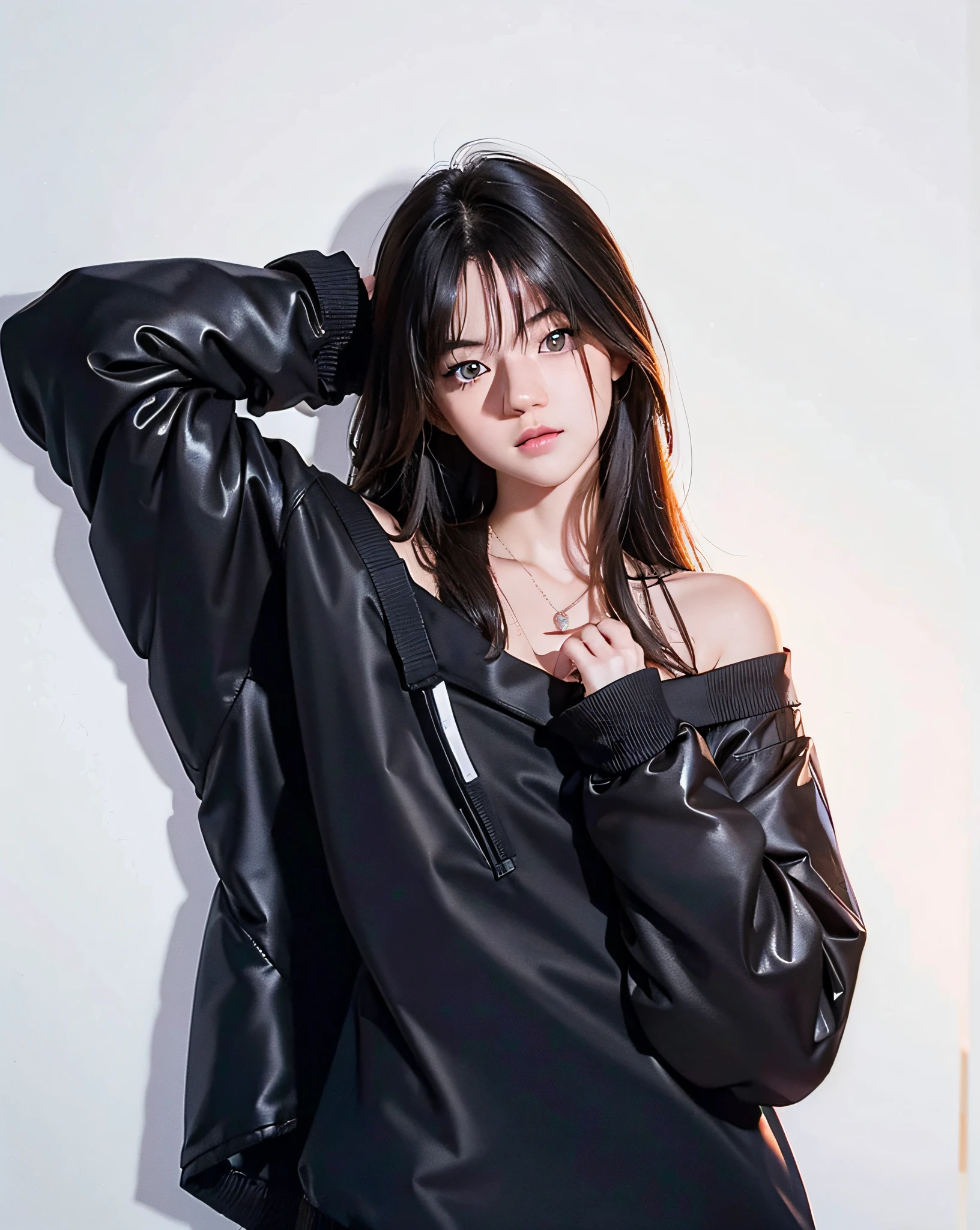 (RAW Photo, Best Quality), (Realistic: 1.3), Highly Detailed, Masterpiece, Hyperdetail, Illustration, 1 Girl, 23 years old chinese woman figure, full_body, HDR (High Dynamic Range), Ray Tracing, NVIDIA RTX, Super-Resolution, Unreal 5, Subsurface Scattering, PBR Textures, Post-processing, Anisotropic Filtering, Depth of Field, Maximum Sharpness and Clarity, Multi-layer Textures, Albedo and Highlight Maps, Surface Shading, Precise simulation of light-material interactions, perfect proportions, Octane Render, bi-color light, large aperture, low ISO, white balance, rule of thirds, 8K RAW, finger detailing, refined facial features, focus on the face, ((no extra limbs)), Dynamic Angle, World Mastery Theater, Best Quality, Extremely Detailed CG Unified 8k Wallpaper, Breathtaking, Cinematic Light, lens_flare, beautiful Eyes, symmetrical eyes