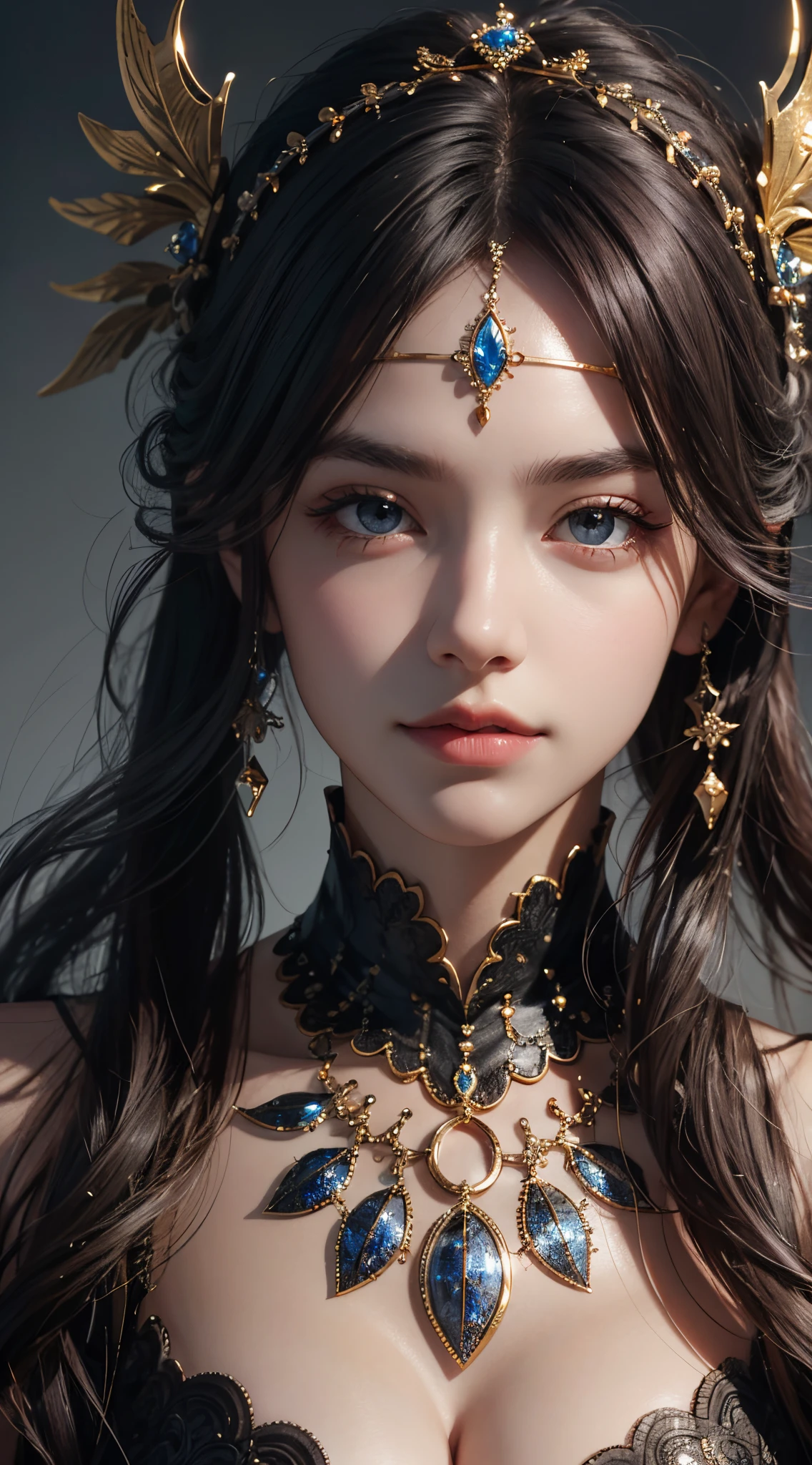 forehead jewel, UHD, retina, masterpiece, ccurate, anatomically correct, textured skin, super detail, high details, high quality, best quality, highres, 1080P, HD, 4K, 8k, 16k