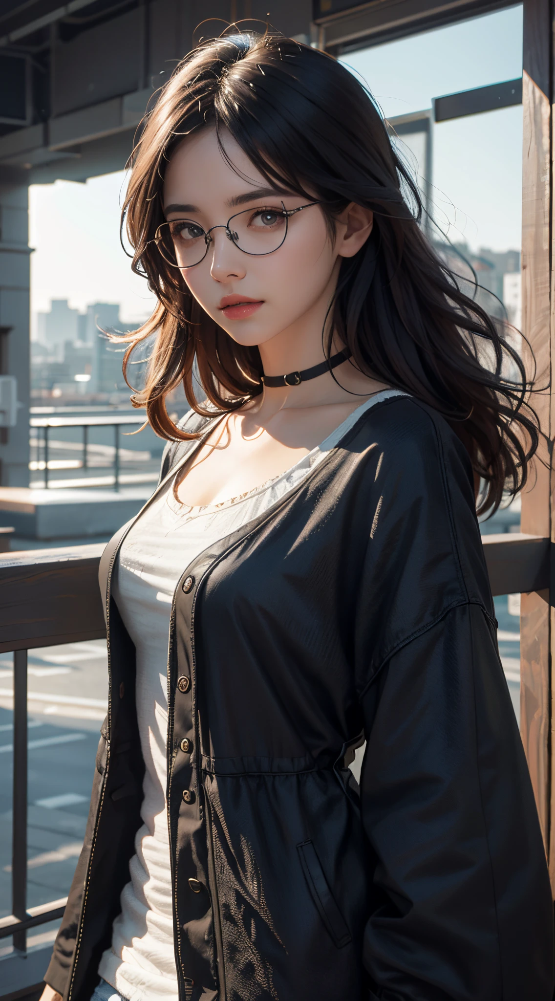 rimless eyewear, UHD, retina, masterpiece, ccurate, anatomically correct, textured skin, super detail, high details, high quality, best quality, highres, 1080P, HD, 4K, 8k, 16k