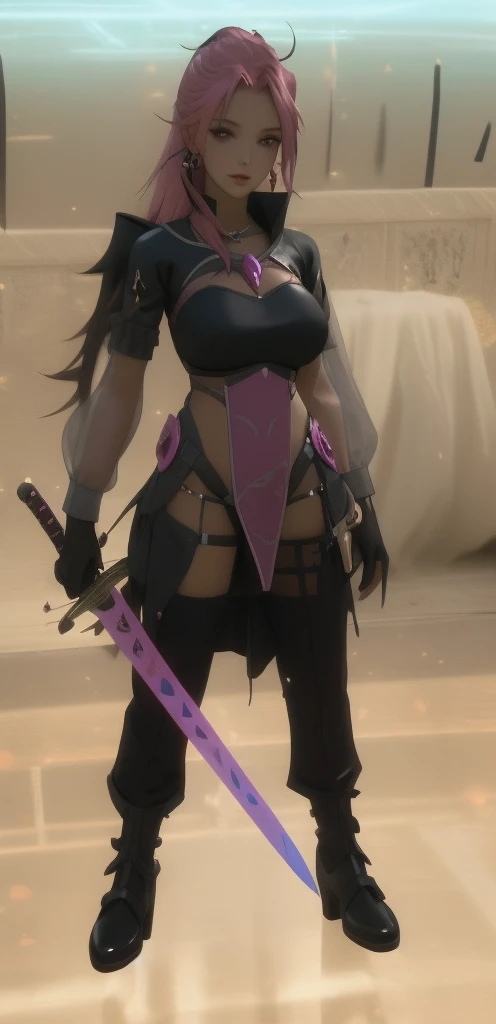 (Highly detailed CG), (highest quality), One girl, Perfect Face, absurdly Long Hair, Bright Eyes, (Beautiful, detailed eyes), Shiny skin, Shiny skin, Wide Hips, Tight waist, Retaking Black Coat, One eye is covered,boots,High collar,,mask,black gloves,Hair on one eye,gloves,Long Hair, indoor, focus, Recall,Purple eyes,No pants、Small, tight panties、White panties、On all fours、Backwards、Stick your ass out