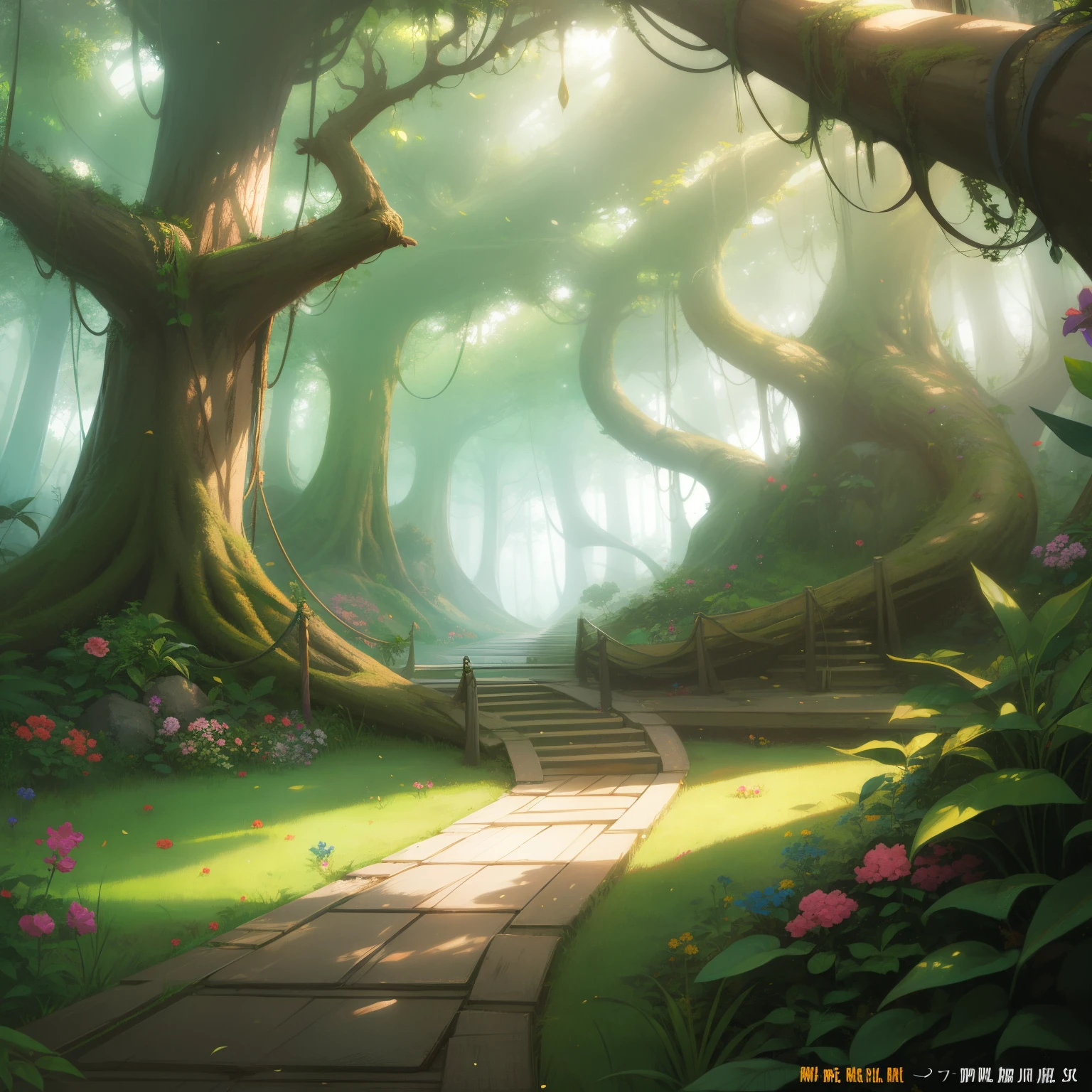 magical fantasy jungle. Photorealistic lighting style --auto --s2
