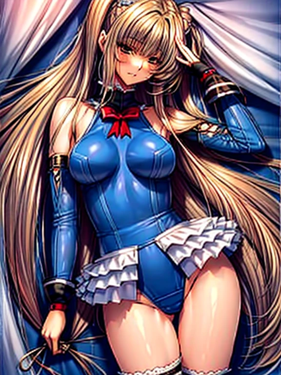 1girl in, ( (digital) ( ), medium breasts, (fril swimsuit, thighs thighs thighs thighs, Detached sleeves)) , Best Quality, marierose,、Hypnorola
Eyes in the sky、1girl in,Emotionless facial expressions,,(Detailed interior of the base:1.3)