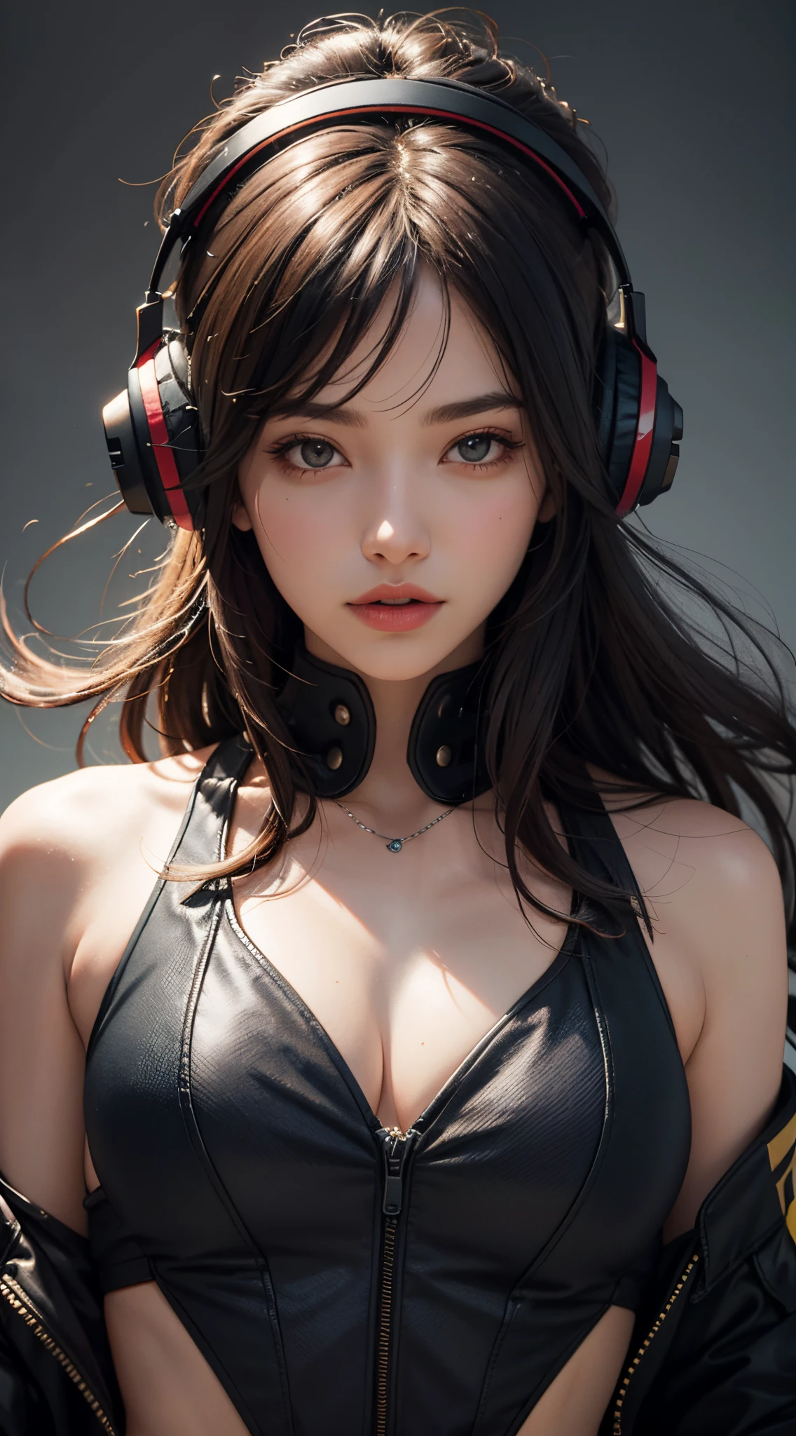 behind-the-head headphones, UHD, retina, masterpiece, ccurate, anatomically correct, textured skin, super detail, high details, high quality, best quality, highres, 1080P, HD, 4K, 8k, 16k
