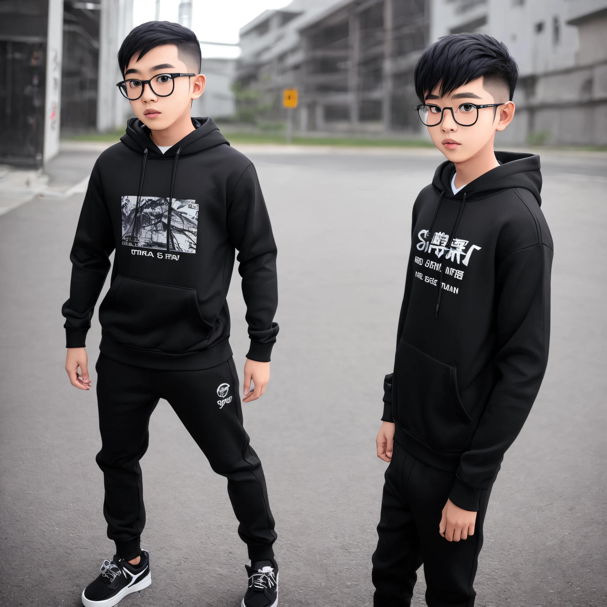 A boy 3d wear hoodie black pop up name AREP with black glasses, and Nissan Skyline GTR R34