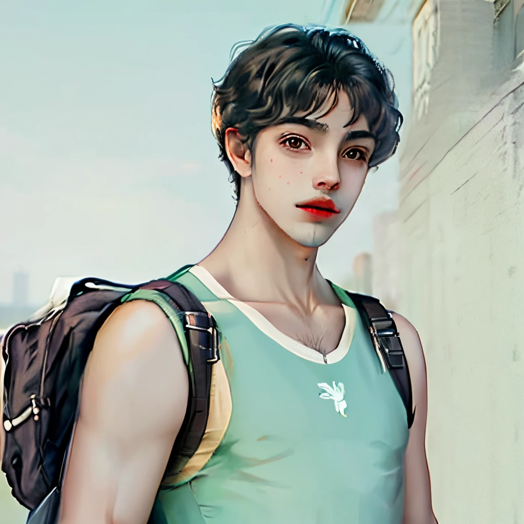 Hispanic boy with black hair
