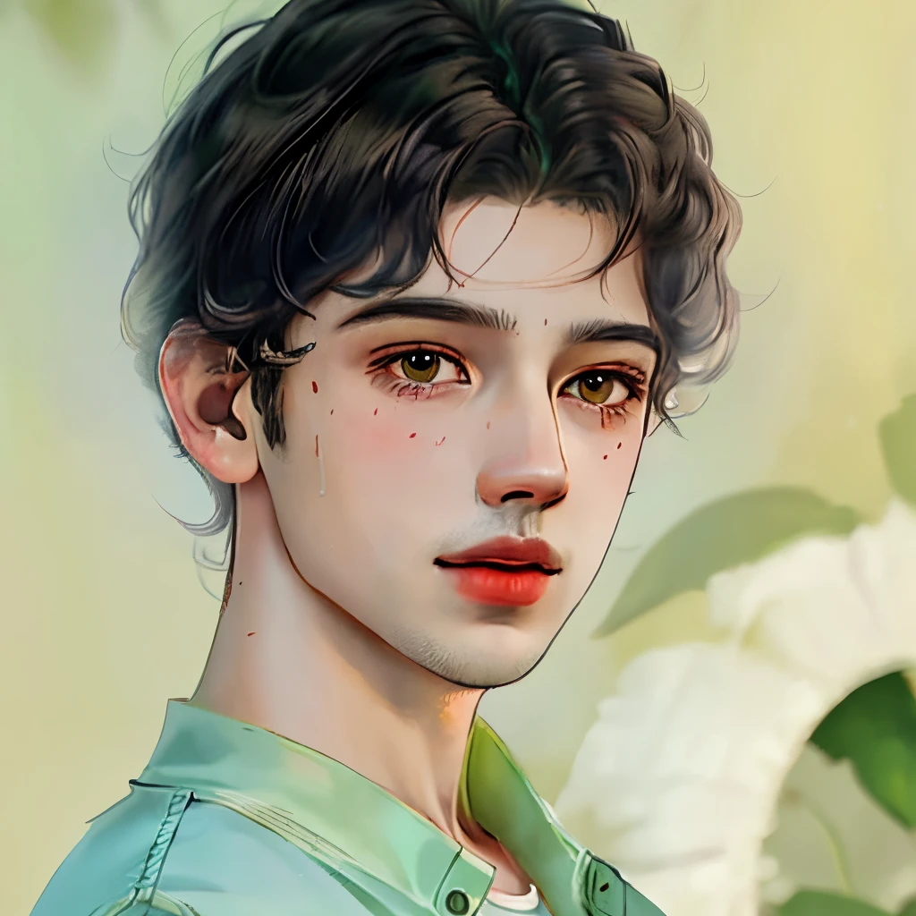 Hispanic boy with black hair