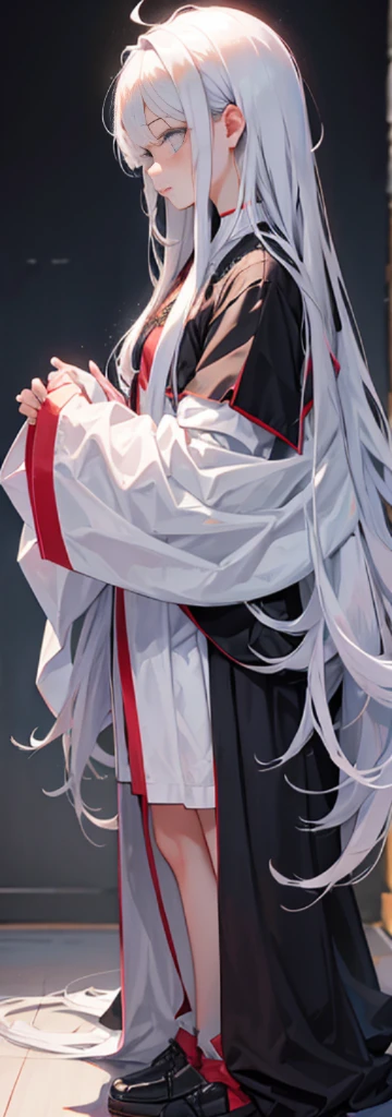 sliver long hair,比基尼,