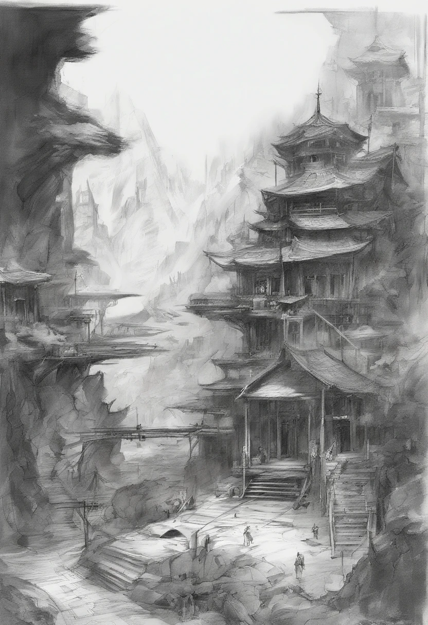 charcoal sketch, extremely detailed