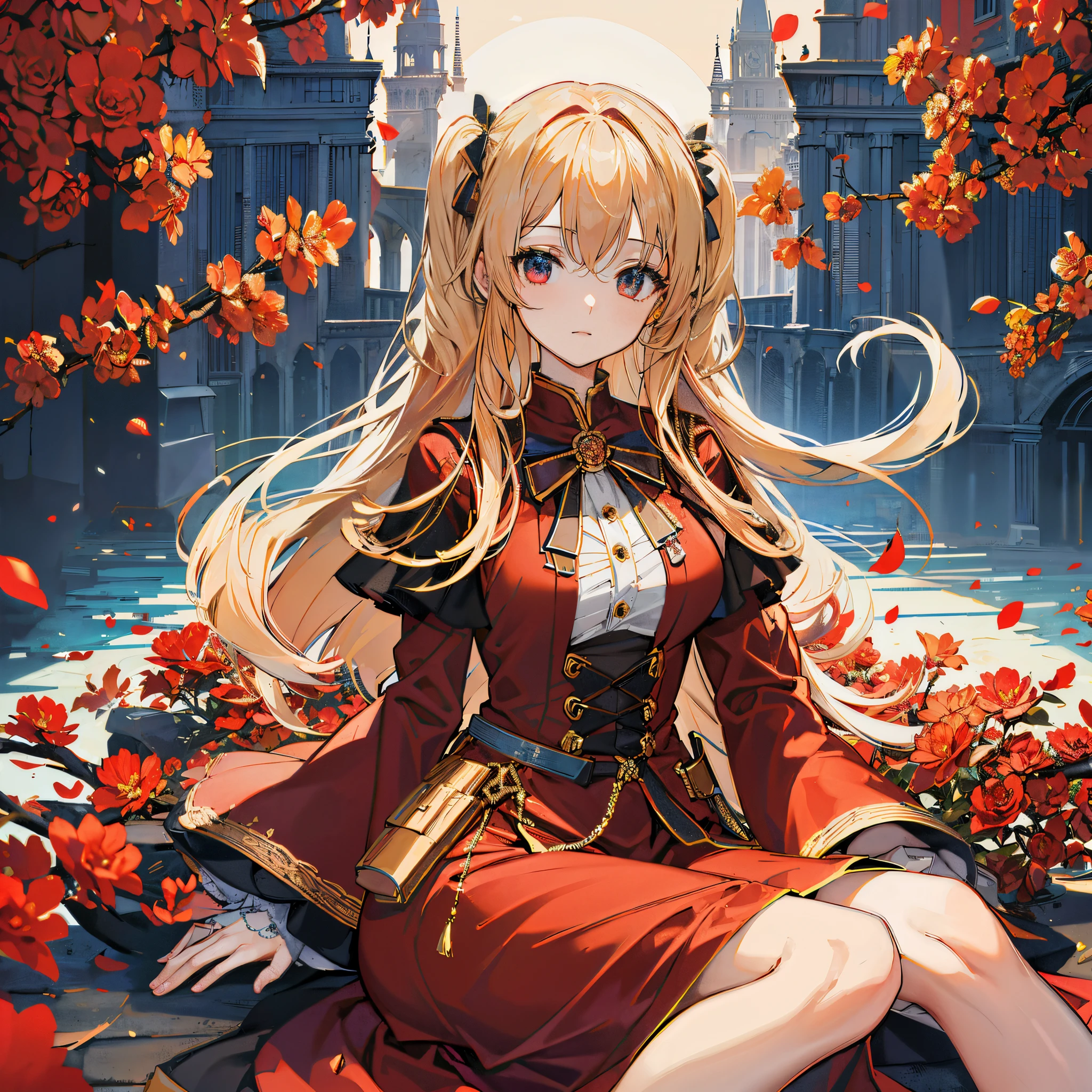 Blonde twintails