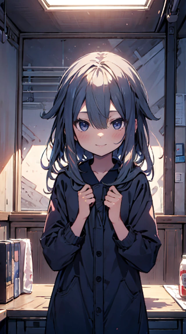 masutepiece, Best Quality,Illustration, Wallpaper, ultra -detail, 1little girl、♡、Futomo、Poses in motion、soft smiling