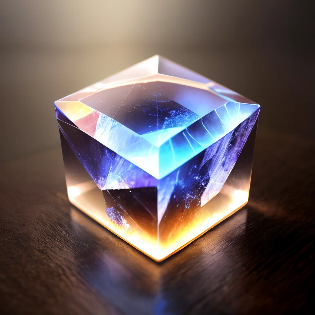Square crystal in a circle